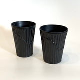Matte Black Cups - Fluted - Narrow • May25 • TH0803
