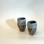 "Shino" Cups - Twist Faceted • May25 • TH0804
