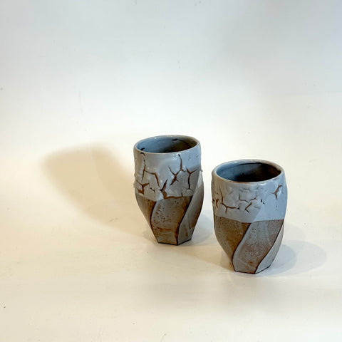 "Shino" Cups - Twist Faceted • May25 • TH0804