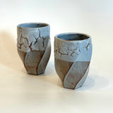 "Shino" Cups - Twist Faceted • May25 • TH0804