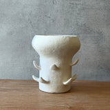 "Artichoke in White" Vase - Small
