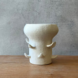 "Artichoke in White" Vase - Small