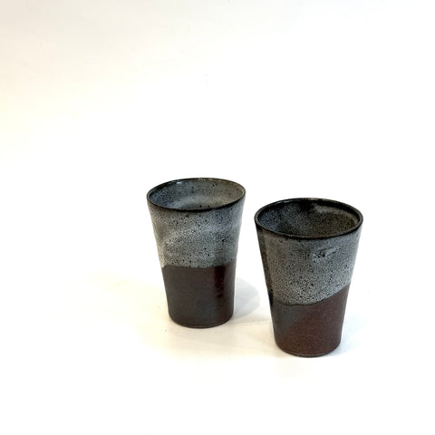 "Straw White / Iron Red" Cups - Flared • May25 • TH0807