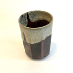 "Shirahagi on Tenmoku" Cups - Faceted • May25 • TH0809