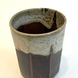 "Shirahagi on Tenmoku" Cups - Faceted • May25 • TH0809