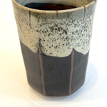 "Shirahagi on Tenmoku" Cups - Faceted • May25 • TH0809