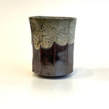 "Shirahagi on Tenmoku" Cups - Faceted • May25 • TH0809