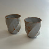 "Shino" Cups - Twist Faceted • May25 • TH0904