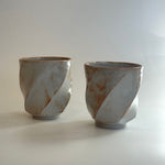 "Shino" Cups - Twist Faceted • May25 • TH0904