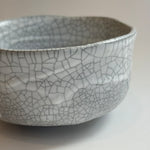 "White Crackle" Chawan (Tea Bowls) • May25 • TH1002