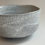 "White Crackle" Chawan (Tea Bowls) • May25 • TH1002