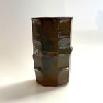 Cylinder Vase - Bamboo Faceted • May25 • TH1004