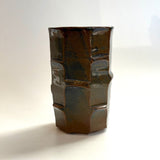 Cylinder Vase - Bamboo Faceted • May25 • TH1004
