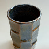 Cylinder Vase - Bamboo Faceted • May25 • TH1004