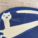 Blue & White Platter - Cat • Oct24