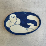 Blue & White Platter - Otter • Oct24