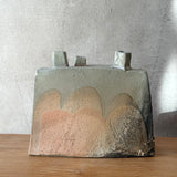 Angular Bottle Vase - Wood Fired - Wide