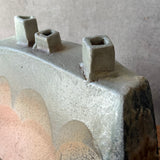 Angular Bottle Vase - Wood Fired - Wide