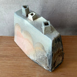 Angular Bottle Vase - Wood Fired - Wide