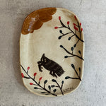 "Hanafuda" Platter - Leaping Boar • Oct24