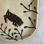 "Hanafuda" Platter - Leaping Boar • Oct24