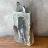Angular Bottle Vase - Wood Fired - Tall