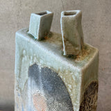 Angular Bottle Vase - Wood Fired - Tall
