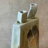 Angular Bottle Vase - Wood Fired - Tall