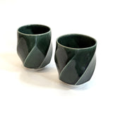 "Oribe" Cups - Twist Faceted • May25 • TH1101