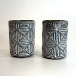 "Straw White" Cups - Carved • May25 • TH1103