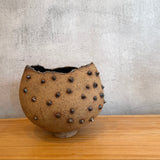 Bronze Stud Ellipsis Vase