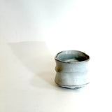 White Chawan (Tea Bowl) - Wave Faceted • May25 • TH1107