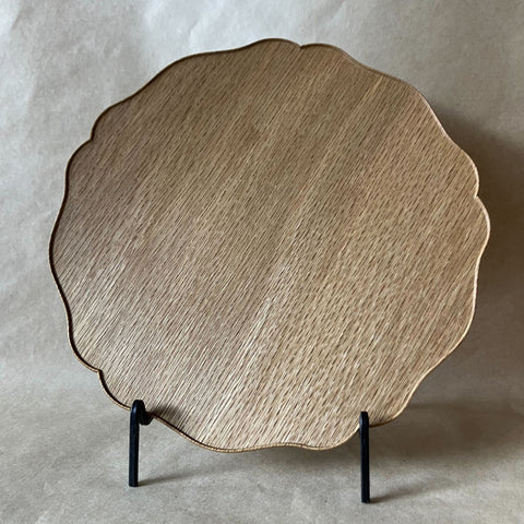 Japanese Wooden Serving Tray - Round