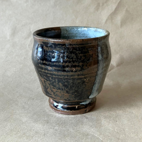 Japanese Ceramic Cup - Two-Tone - Brown/Blue
