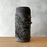 Cylinder Vase - Ash Drip - Medium