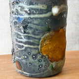 Cylinder Vase - Ash Drip - Medium