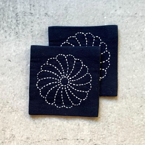 Japanese Coasters (pairs) - Hand Stitched