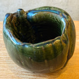 Japanese Oribe Vase - Rounded - Medium