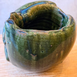 Japanese Oribe Vase - Rounded - Medium