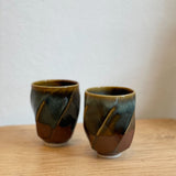 Terunobu Hirata - Beakers - Twist Faceted - "Karatsu"