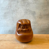 Vintage Wooden "Daruma" Figure - Large