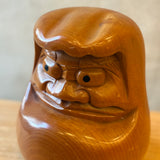 Vintage Wooden "Daruma" Figure - Large