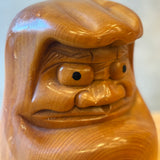 Vintage Wooden "Daruma" Figure - Large
