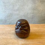 Vintage Wooden "Daruma" Figure - Small