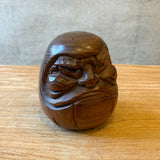 Vintage Wooden "Daruma" Figure - Small