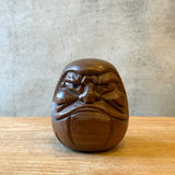 Vintage Wooden "Daruma" Figure - Small