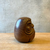 Vintage Wooden "Daruma" Figure - Small