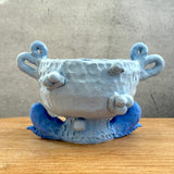 "Blue Frog Trophy" - Ceramic Vessel