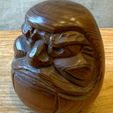 Vintage Wooden "Daruma" Figure - Small