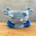 "Blue Frog Trophy" - Ceramic Vessel